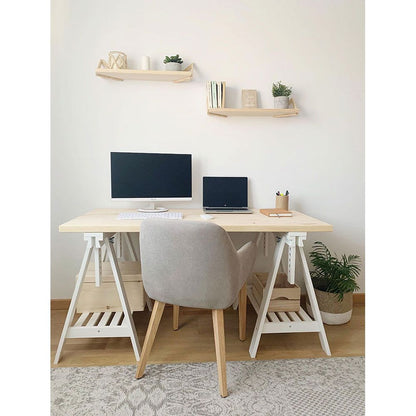 Tablero madera maciza de pino, 140 x 70 x 3 cm