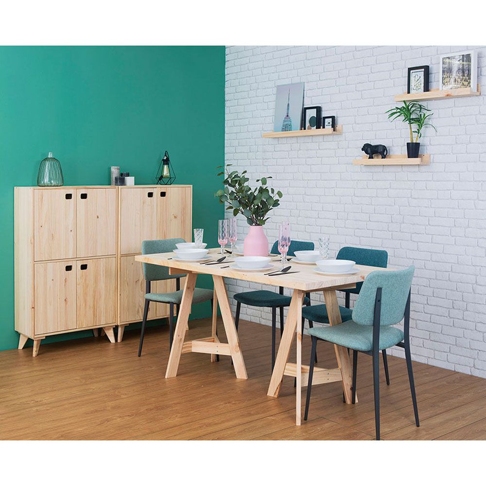 Tablero madera maciza de pino, 160 x 80 x 3 cm