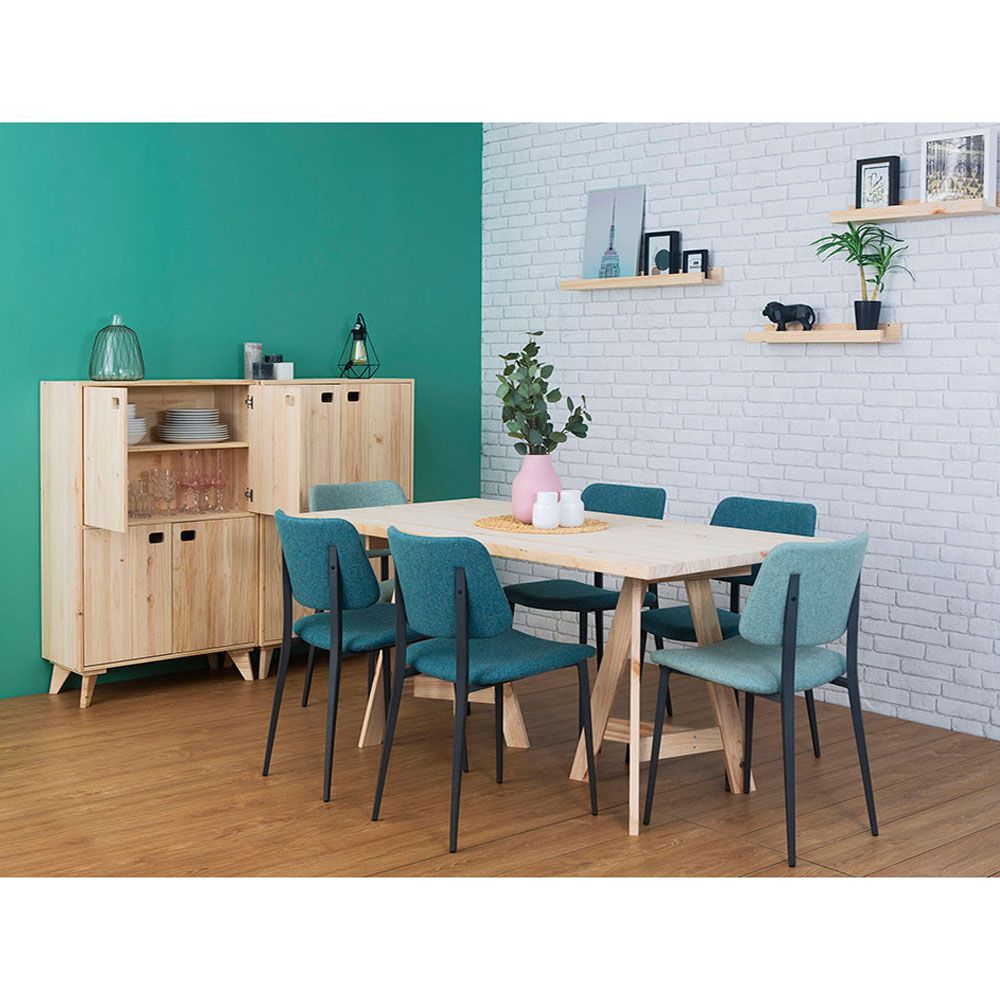 Tablero madera maciza de pino, 160 x 80 x 3 cm
