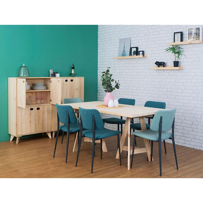 Tablero madera maciza de pino, 160 x 80 x 3 cm