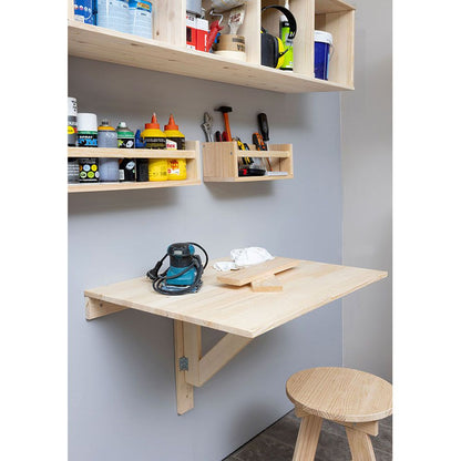 Mesa plegable madera de pared, 79 x 59 x 2 cm