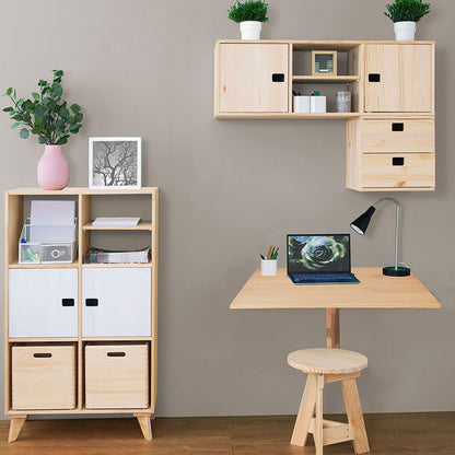 Mesa plegable madera de pared, 79 x 59 x 2 cm