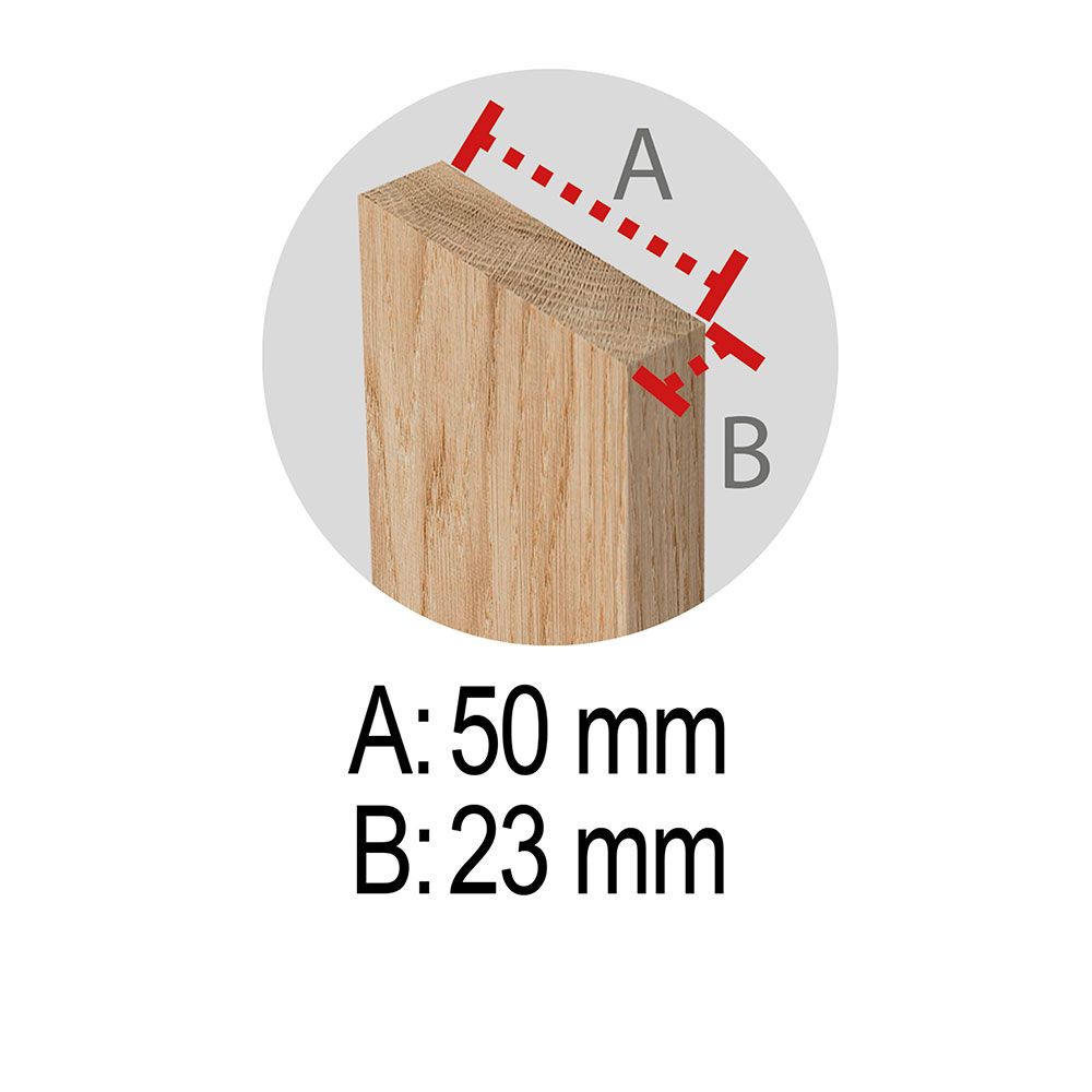 Caballete pino pro 1 metro sección 50 x 23 mm