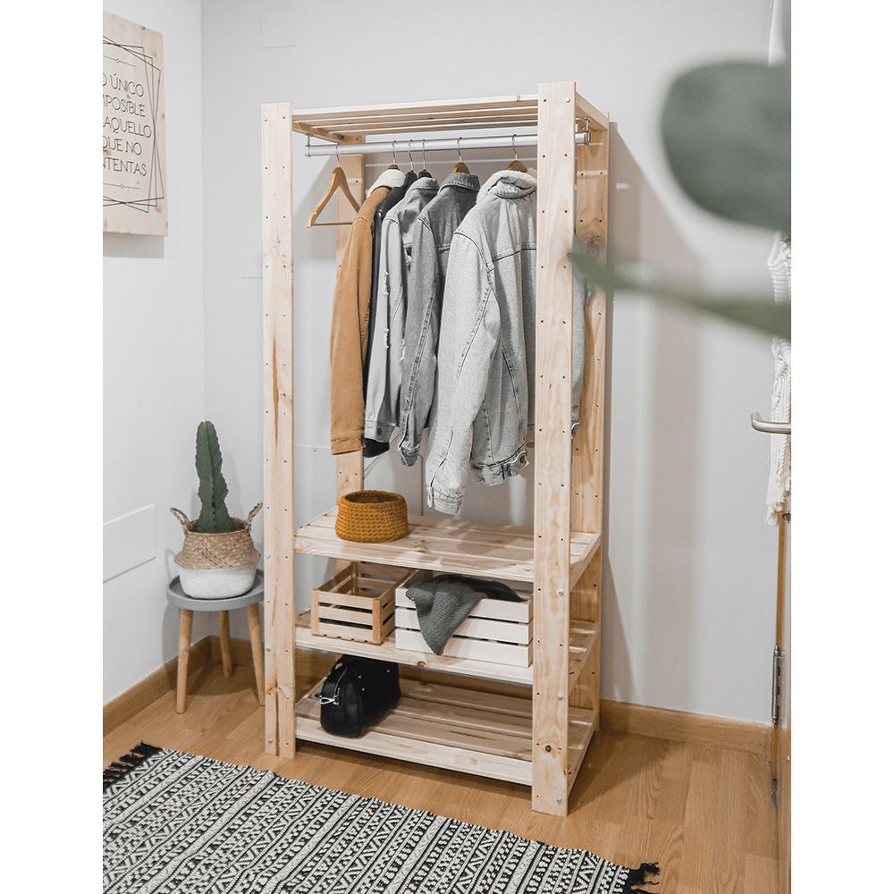 Kit vestidor evolution 76,5 x 38,5 x 174,5 cm