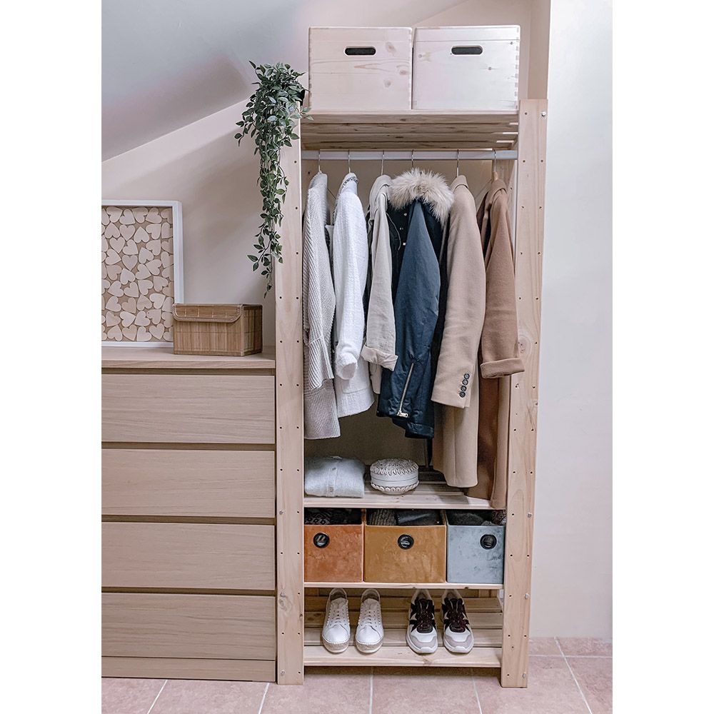 Kit vestidor evolution 76,5 x 38,5 x 174,5 cm