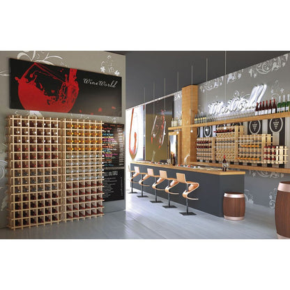 Botellero de pino macizo evolutivo rioja para 36 botellas 75 x 22 x 75 cm