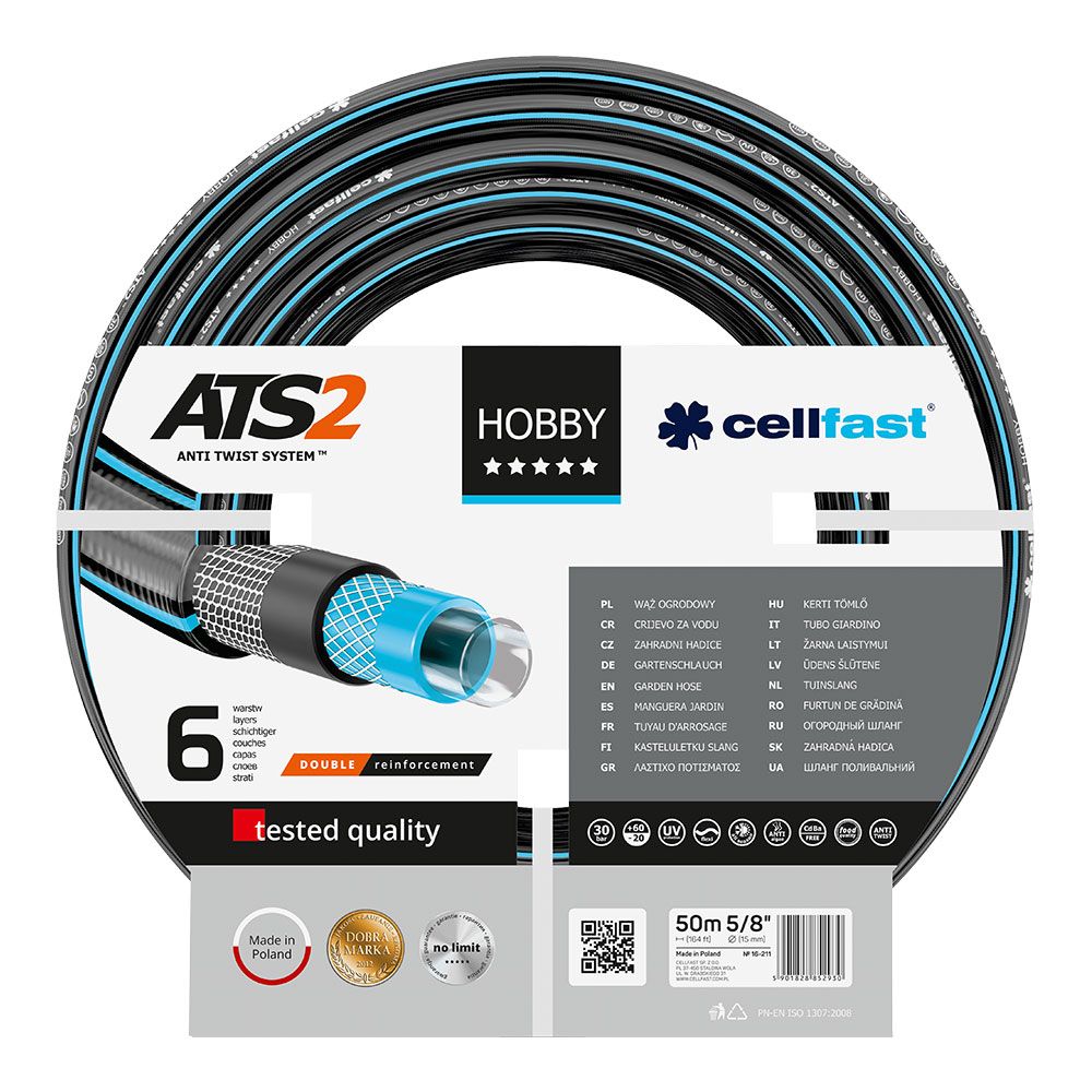 Manguera de riego hobby ø15 mm, 5/8 pulg, 50 m