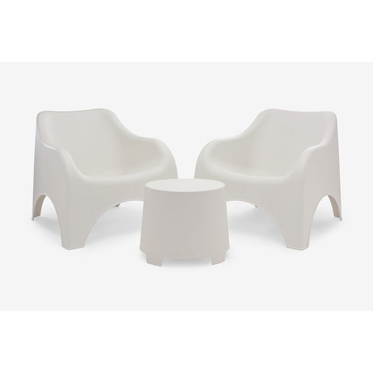 Conjunto jardín cloud 3 piezas blanco
