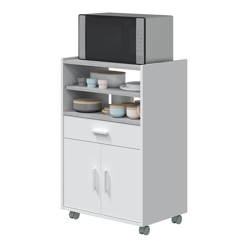 Mueble microondas 1cajón + 2puertas 59 x 40 x 92 cm tidy