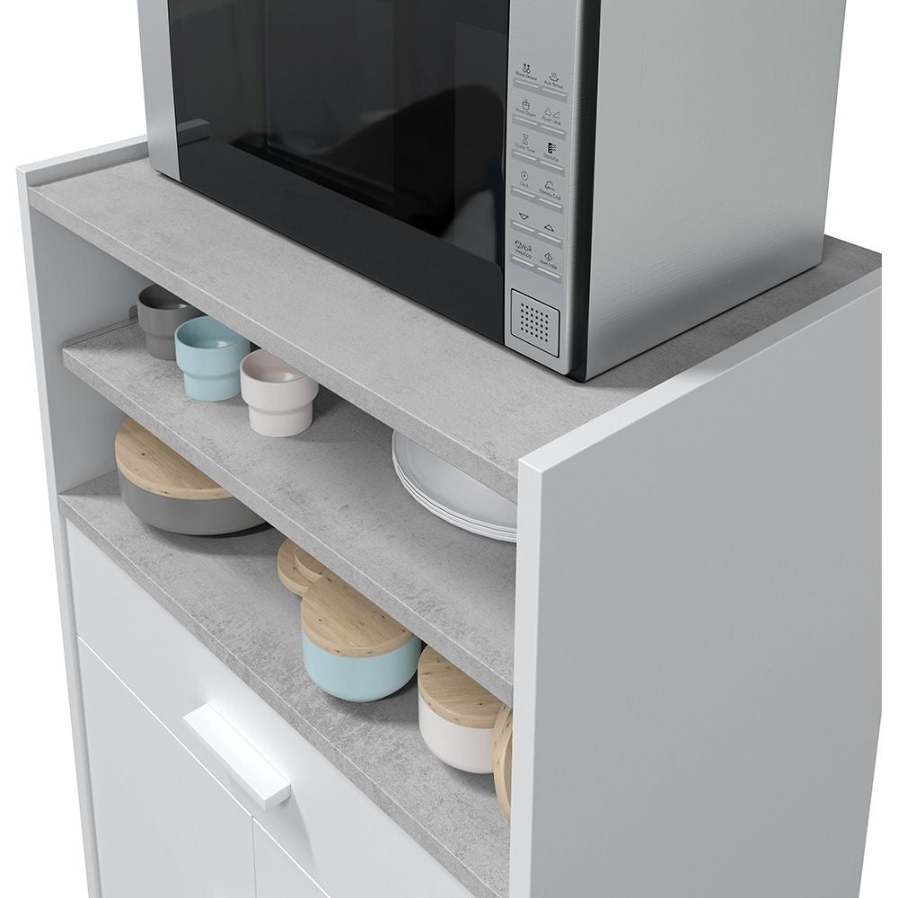 Mueble microondas 1cajón + 2puertas 59 x 40 x 92 cm tidy