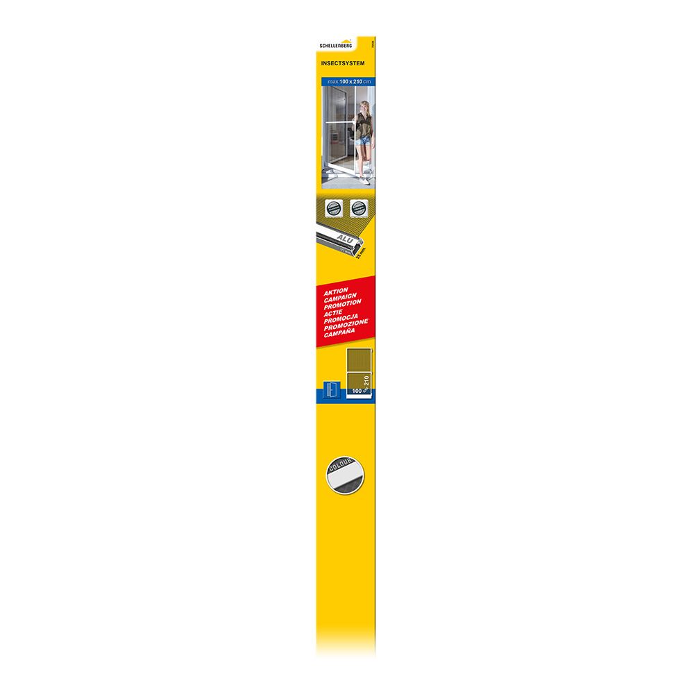 Puerta mosquitera abatible, blanca, 100 x 210 cm