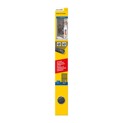 Puerta mosquitera abatible, antracita, 100 x 210 cm