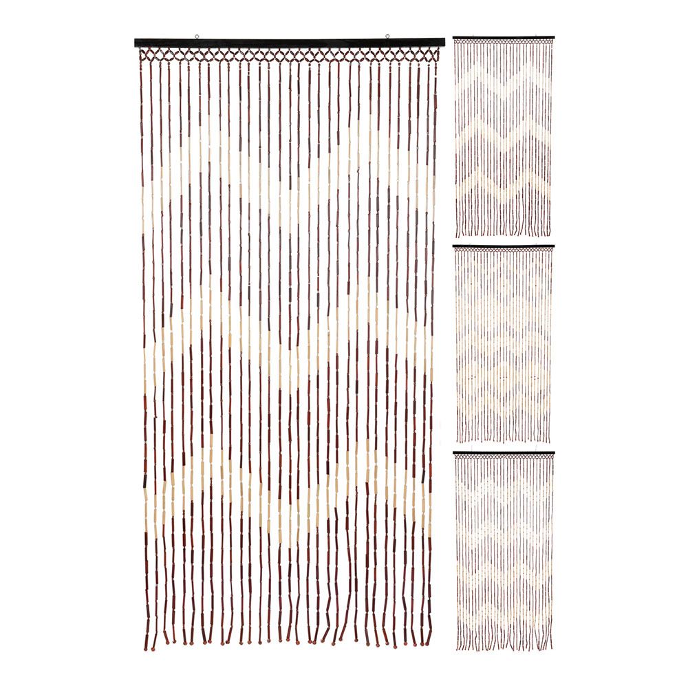 Cortina para puerta de bambú, modelo variados, 90 x 180 cm