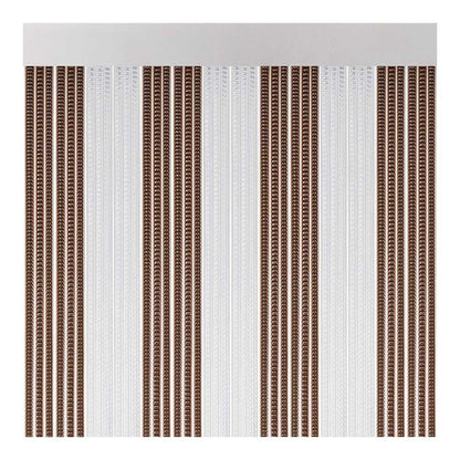 Cortina para puerta modelo lisboa color marrón-cristal 90 x 210 cm