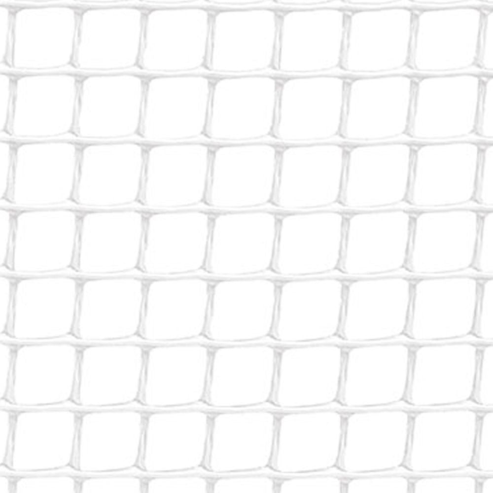 Rollo de malla ligera cadrinet cuadro 10 x 10 mm color blanco, 1 x 25 m