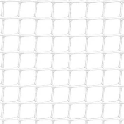 Rollo de malla ligera cadrinet cuadro 10 x 10 mm color blanco, 1 x 25 m