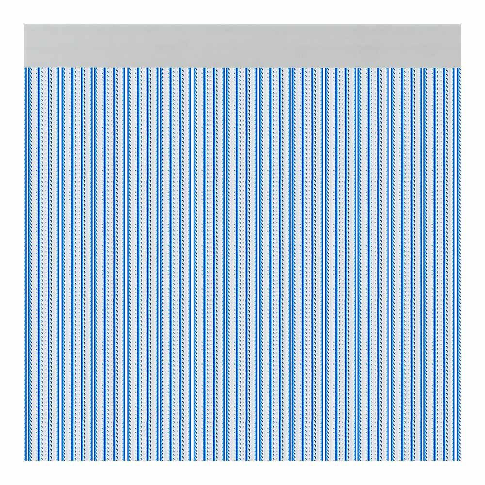 Cortina para puerta modelo brescia color azul 90 x 210 cm