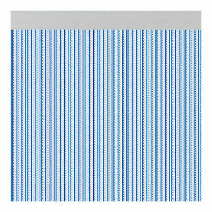 Cortina para puerta modelo brescia color azul 90 x 210 cm