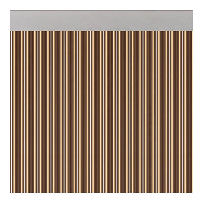 Cortina para puerta modelo ferrara opaco color marrón-marfil 90 x 210 cm