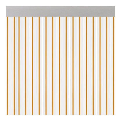 Cortina para puerta modelo ferrara transparente color miel 90 x 210 cm