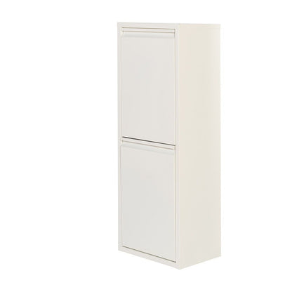 Armario metalico reciclaje 2 cajones blanco 92 x 35 x 25 cm