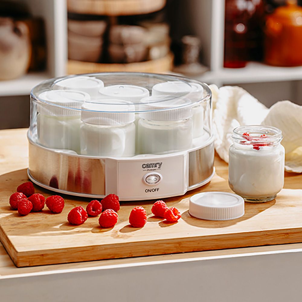 Yogurtera cr4519, blanca, 20 w, ø24 x 11,5 cm