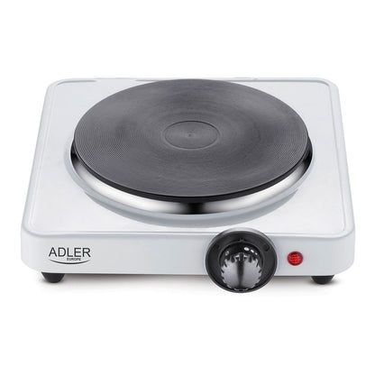Cocina eléctrica un quemador 1500 w blanca, 25 x 28 x 7 cm
