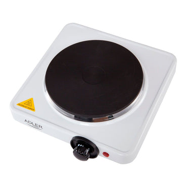 Cocina eléctrica un quemador 1500 w blanca, 25 x 28 x 7 cm