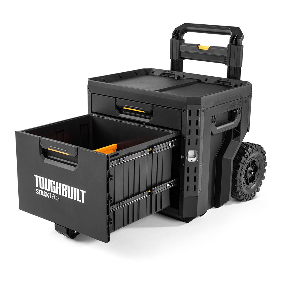 Caja de herramientas con ruedas de 2 cajones con cierre, stacktech, 53 x 40,5 x 47,7 cm