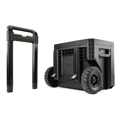 Caja de herramientas con ruedas de 2 cajones con cierre, stacktech, 53 x 40,5 x 47,7 cm