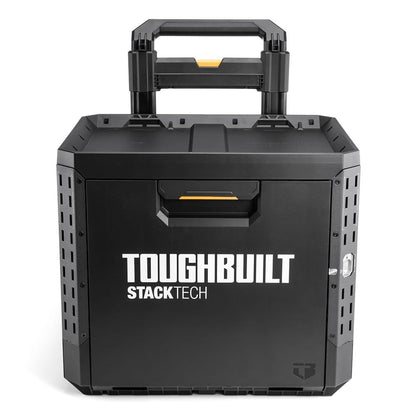 Maletín con ruedas de 1 cajón con cierre, stacktech, 53 x 40,5 x 67 cm