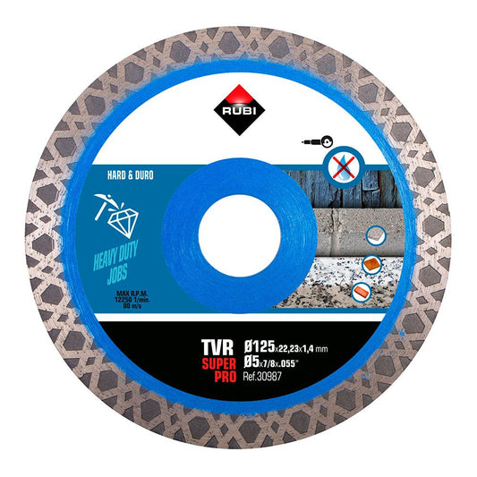 Disco diamantado tvr superpro ø125 x 1,4 x 22,2 mm
