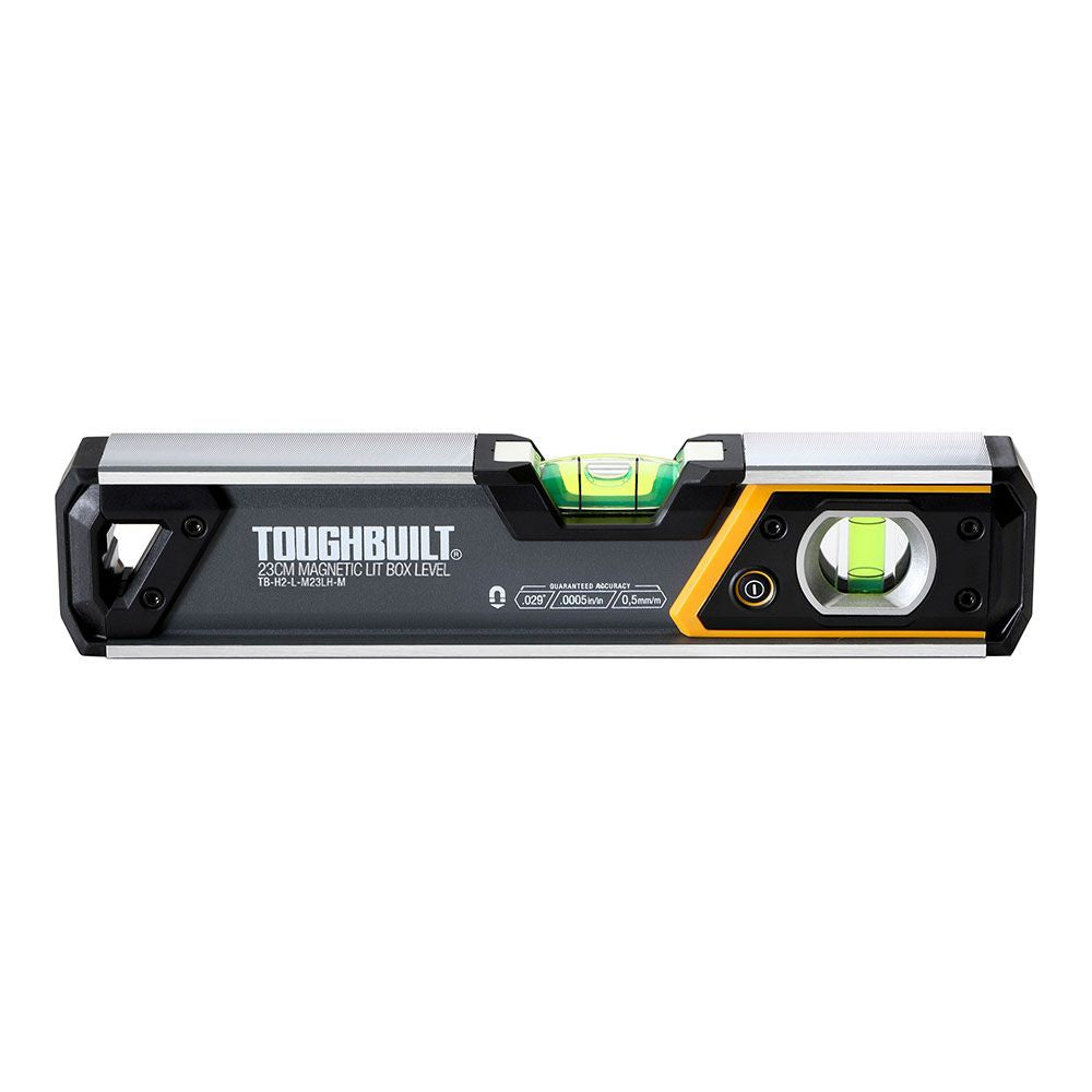 Nivel magnético tubular burbuja iluminada 23 cm