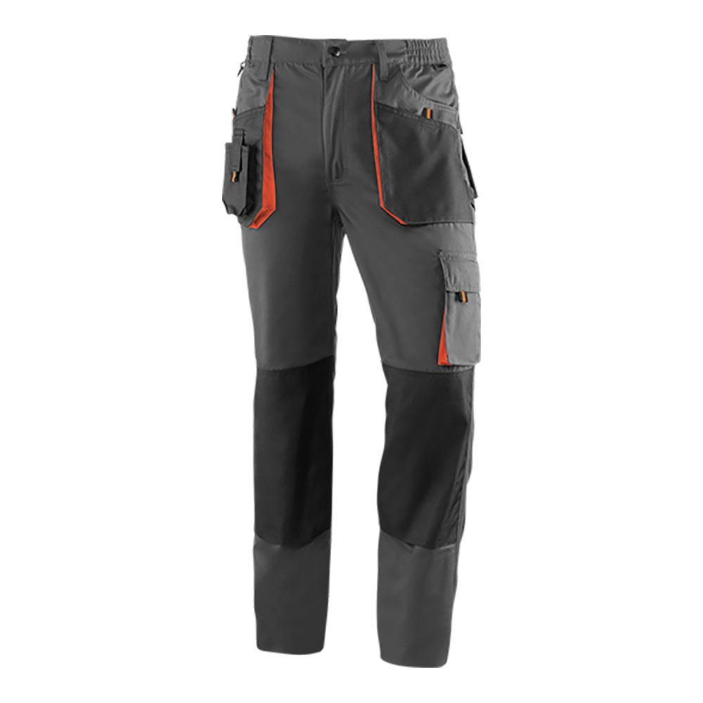 Pantalón largo "top range" gris/negro/naranja. talla 3xl