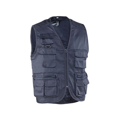 Chaleco fisherman, azul marino, talla s