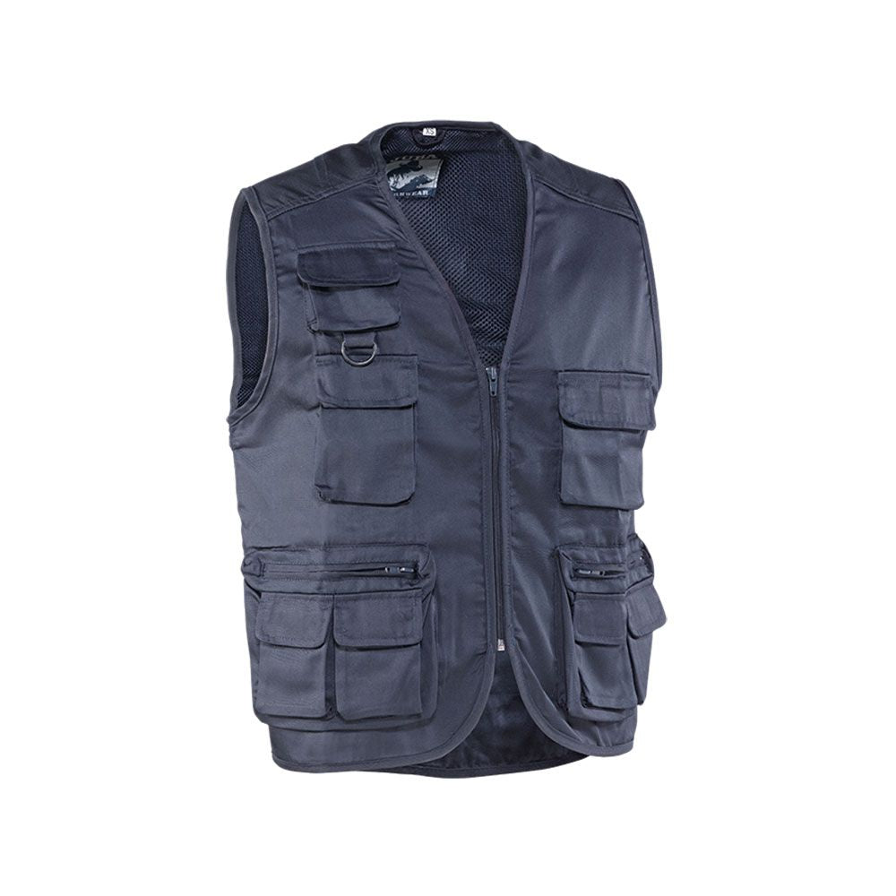 Chaleco fisherman, azul marino, talla m