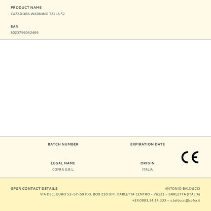 Cazadora warning talla 52