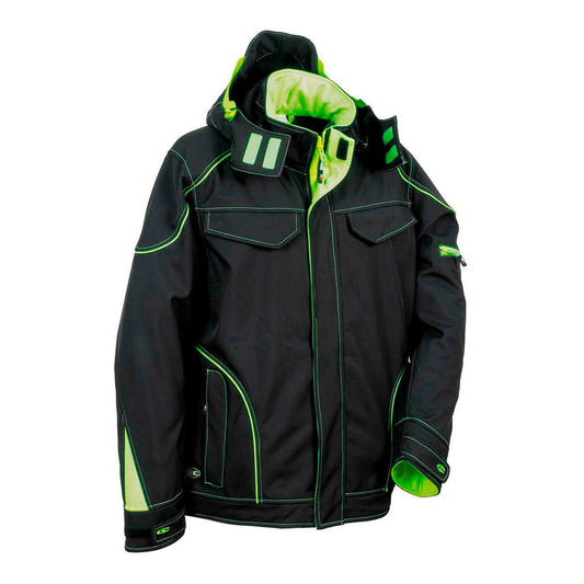 Cazadora softshell tecka negro lime talla 50