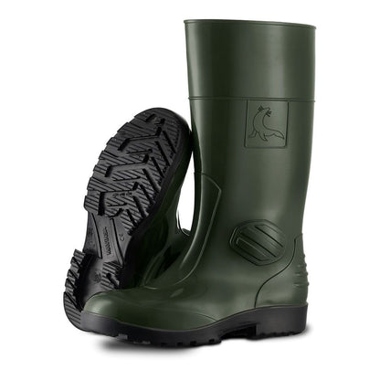 Bota de agua con seguridad s5 src color verde y negro talla 37