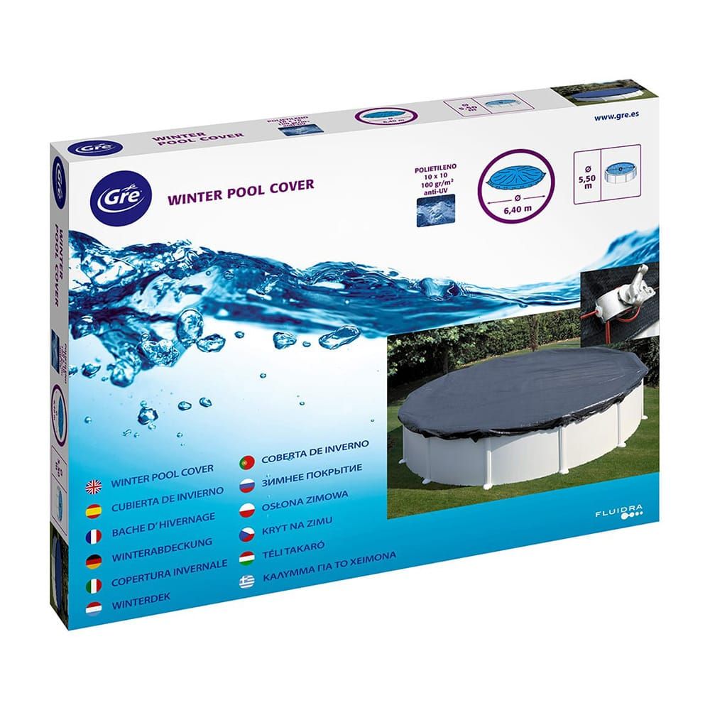 Cubierta piscina redonda de acero ø440 cm