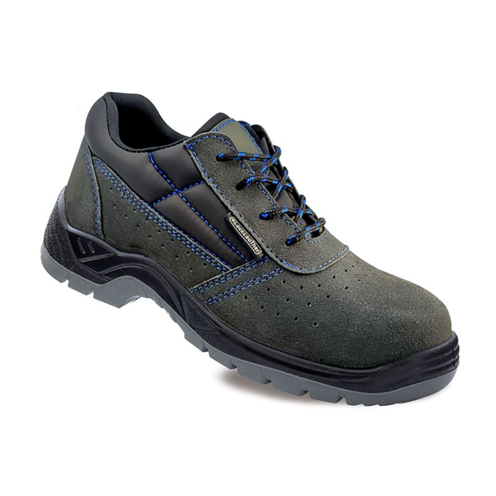 Zapatos de seguridad piel serraje perforado s1p metalfree talla 42
