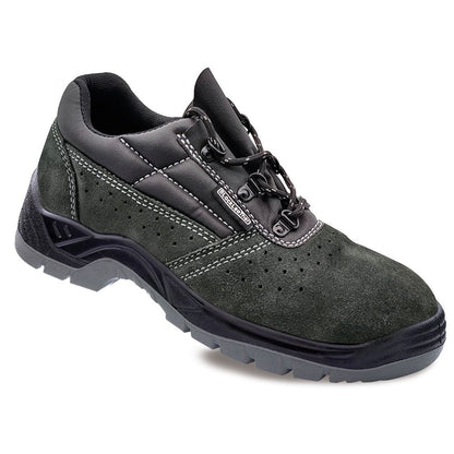 Zapatos de seguridad piel serraje perforada gris oscuro s1p src talla 47