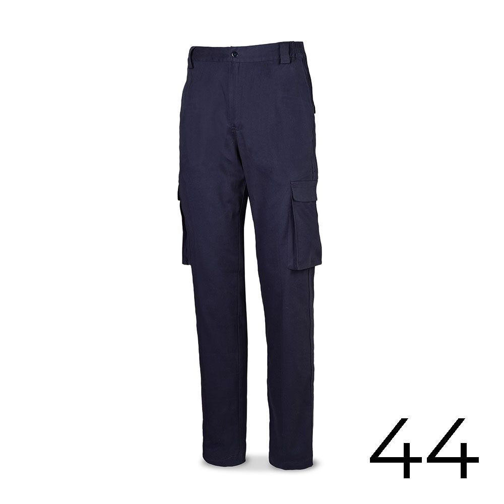 Pantalón strech 98% algodon 2% elastano 240g. azul marino talla 44 588pbsam/44