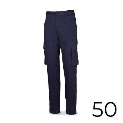Pantalón strech 98% algodon 2% elastano 240g. azul marino talla 50 588pbsam/50
