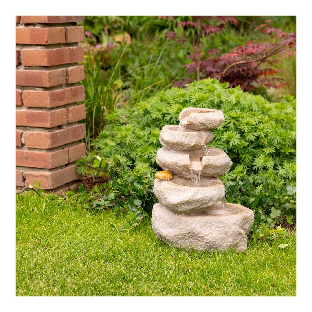 Fuente de poliresina para interior y exterior - 18 x 23 x 35 cm