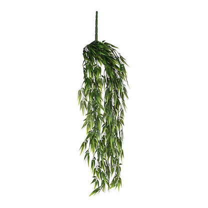Maceta colgante de bambú verde, ø15 x 80 cm