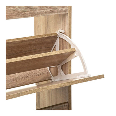 Zapatero de madera 115 x 60 x 24 cm color natural