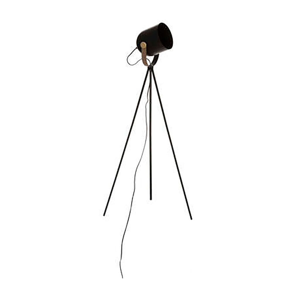 Lámpara de pie trípode, modelo bil, e27 (bombilla no incluida), color negro, ø62 x 136 cm