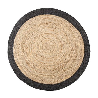 Alfombra arpillera negra ø120 cm