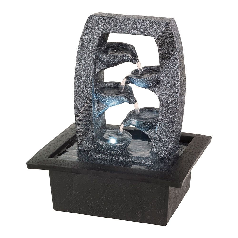 Fuente de poliresina para interior y exterior modelos variados 21,5 x 18,5 x 25 cm